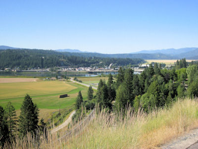 Looking back to Bonners Ferry