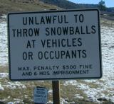 No Snowballs!