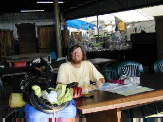Breakfast at the antique show