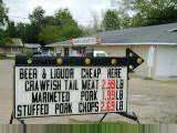 Crawfish tails and pork chops
