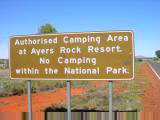 No camping