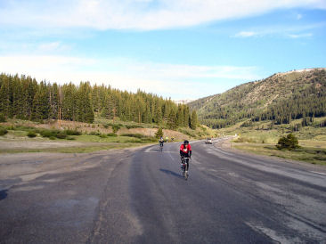 Mountain pass cycling