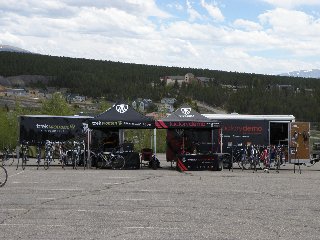vendor with demo bikes